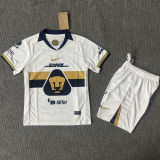 2025/26 Pumas UNAM Home White Kids Soccer Jersey