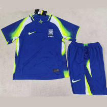 2025/26 South Korea Away Blue Kids Soccer Jersey