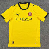 2025/26 Girona Away Yellow Fans Soccer Jersey  赫罗纳