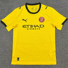 2025/26 Girona Away Yellow Fans Soccer Jersey  赫罗纳