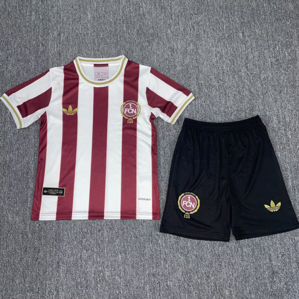 2025/26 1. FC Nürnberg 125TH Kids Soccer Jersey   纽伦堡
