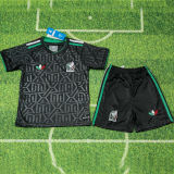 2025/26 Mexico Away Black  Kids Soccer Jersey