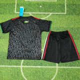 2025/26 Mexico Away Black  Kids Soccer Jersey