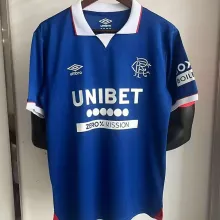 2025/26 Glasgow Rangers Home Blue Fans Soccer Jersey