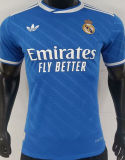 2025/26 RM Third Blue Player Version Soccer Jersey 有歪纹