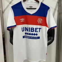 2025/26 Glasgow Rangers Away White Fans Soccer Jersey