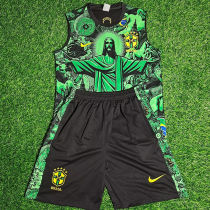 2025 Brazil Vest Training Kids Jersey  童装