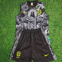 2025 Brazil Vest Training Kids Jersey  童装