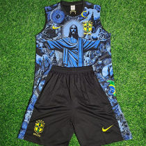 2025 Brazil Vest Training Kids Jersey  童装