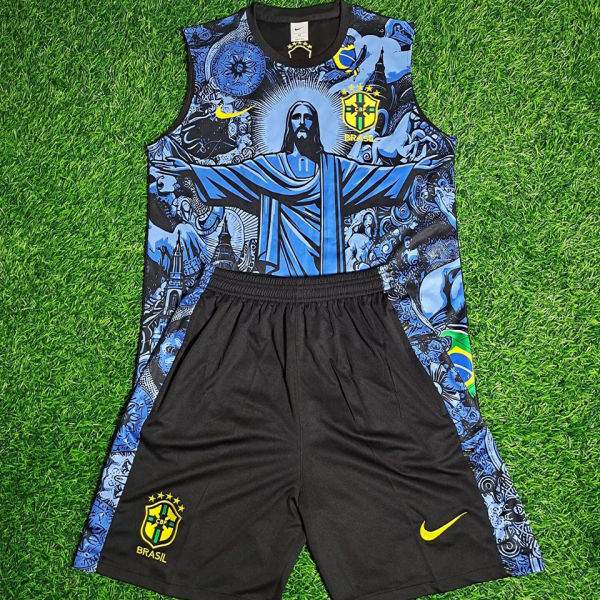 2025 Brazil Vest Training Kids Jersey  童装