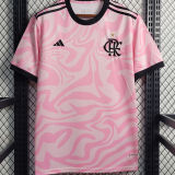 Familia #10 Flamengo Pink Fans Soccer Jersey 2023 带胸前广告