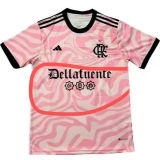 Familia #10 Flamengo Pink Fans Soccer Jersey 2023 带胸前广告