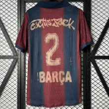 Cactus Jack #2 BARCA  2025/26 BA Joint Edition Fans Soccer Jersey