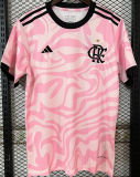 Familia #10 Flamengo Pink Fans Soccer Jersey 2023 带胸前广告