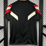 2025 M Utd Black Retro Style Soccer Jersey