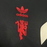 2025 M Utd Black Retro Style Soccer Jersey
