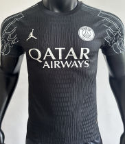 2024/25 PSG 4Th Black Player Version Soccer Jersey