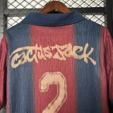 Cactus Jack #2 BARCA  2025/26 BA Joint Edition Fans Soccer Jersey