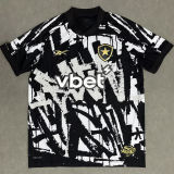 2025/26 Botafogo 4Th  Black Fans Soccer Jersey 胸前有广告