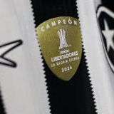 2025/26 Botafogo 4Th  Black Fans Soccer Jersey 胸前有广告