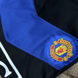2009/10 M Utd Home Red Long Sleeve Retro Soccer Jersey
