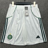 2025/26 Celtic Home White Shorts Pants
