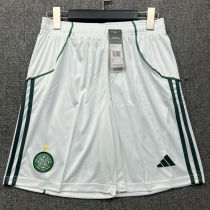 2025/26 Celtic Home White Shorts Pants