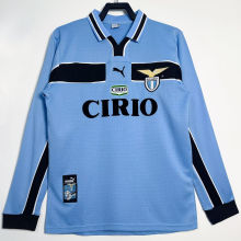 1998/1999 Lazio Home Retro Long Sleeve Soccer Jersey