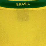 2006 Brazil Home Yellow Retro Long Sleeve Soccer Jersey