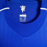 2007/08 M Utd Blue GK Retro Long Sleeve Soccer Jersey
