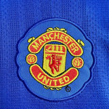 2007/08 M Utd Blue GK Retro Long Sleeve Soccer Jersey