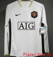 2006/07 M Utd Away Retro Player Version Long Sleeve Jersey 球员版长袖