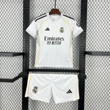 2025/26 RM Home White Kids Soccer Jersey