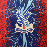 2024/25 Crystal Palace Home FA CUP FINAL VERSION Fans Soccer Jersey(带胸前小字，臂章，袖广告）
