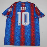 2024/25 Crystal Palace Home FA CUP FINAL VERSION Fans Soccer Jersey(带胸前小字，臂章，袖广告）