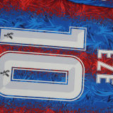 2024/25 Crystal Palace Home FA CUP FINAL VERSION Fans Soccer Jersey(带胸前小字，臂章，袖广告）