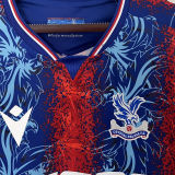 2024/25 Crystal Palace Home FA CUP FINAL VERSION Fans Soccer Jersey(带胸前小字，臂章，袖广告）