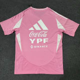 2025/26 Argentina Pink Training Jersey 背后有广告