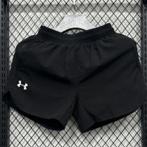 2025/26 UA Black Casual Double Layer Short Pants  D2501双层短裤