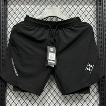 2025/26 UA Black Casual Double Layer Short Pants  A247 双层短裤