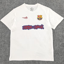 2025/26 BA x Travis Scott White Pure Cotton Jersey 胸前红色字