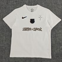 2025/26 BA x Travis Scott White Pure Cotton Jersey 胸前银色字