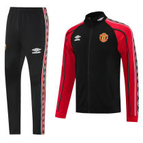 2025/26 M Utd Black Jacket Tracksuit