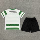 2025/26 Sporting Lisbon Home Kids Soccer Jersey 里斯本