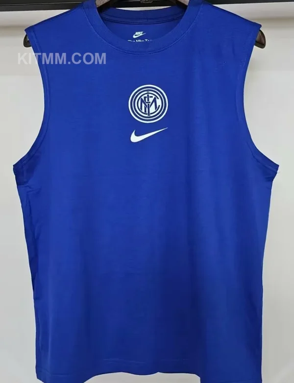2025/26 In Milan Blue Pure Cotton Vest Jersey