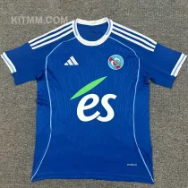 2025/26 Strasbourg Home Blue Fans Soccer Jersey 斯特拉斯堡