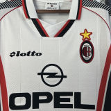 1997/98 AC Milan Away White Retro Soccer Jersey