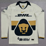 2025/26 Pumas UNAM Home White Long Sleeve Soccer Jersey