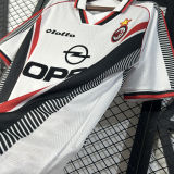 1997/98 AC Milan Away White Retro Soccer Jersey