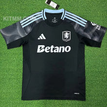 2025/26 Aston Villa Away Black Fans Soccer Jersey